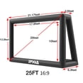 thumbnail image 4 of PPXIA Inflatable Movie Screen 25ft Outdoor Projector Screen with Air Blower, Supports Front and Rear Projection Blow Up Screen for Movie Nights Backyards Pool Party, 4 of 7