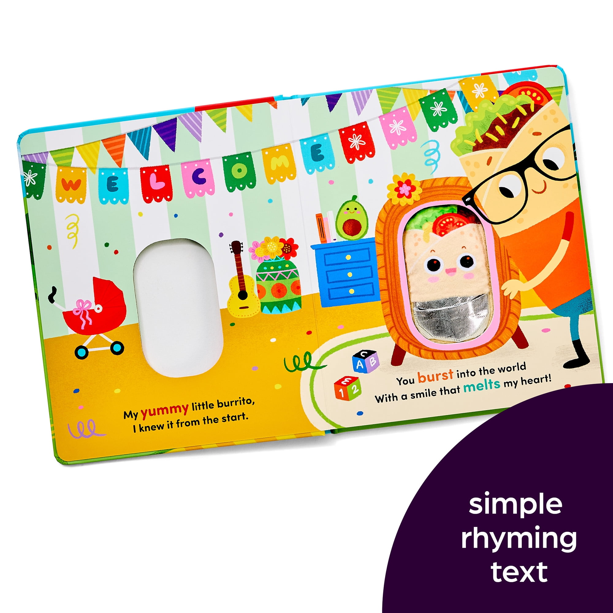 Daddy's Little Burrito: Celebrate First Time Dads with a Cozy Read-Aloud Crinkle Sensory Book for Baby Bonding Time, Storytime Board Book for New Dads, Baby Showers and Fathers Day (Board Book)