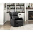 thumbnail image 2 of Lexicon Durant Faux Leather Glider Manual Recliner in Black, 2 of 9