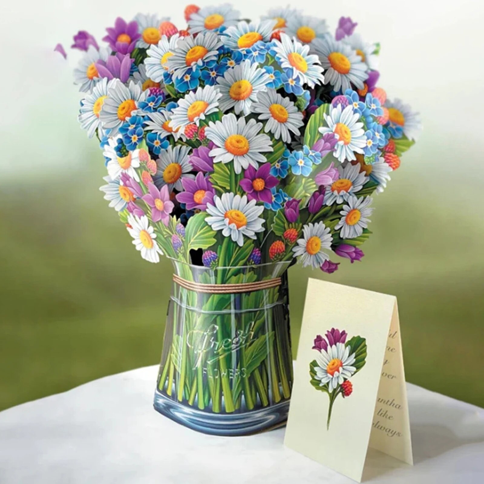 Tarjeta San Valentin 3d Tarjeta Emergente De Ramo De Flores Rosas, Tarjeta De Agradecimiento De Flores