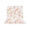 thumbnail image 2 of ShaoXinWan Fall Pumpkin Flannel Throw Blanket, Floral Maple Leaf Print Soft Decorative Blanket, Warm Seasonal Throw for Sofa Couch Living Room Thanksgiving Home Decor, 2 of 6