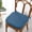Blue, variant on Elegant Comfort Chair Cushion Covers with Ties and Non Skid Rubber Backing-Thick Memory Foam - Soft Cushion Pad- Rounded Square Seat Cover-16 x 16 Inches- Honeycomb Textured Pattern, Set of 2, Navy