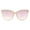 Peach (Pink Mirror), variant on Oversized Butterfly Sunglasses Women's Designer Peach, Pink Mirror Lens UV 400