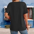 thumbnail image 5 of Staron Women's Casual Loose Fit Easter Print Round Neck Short Sleeve T-Shirt Basic Fashion Graphic Tee, Black XL, 5 of 5