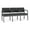 Adler Nocturnal, variant on Lesro Lenox Steel Fabric 3-Seat Waiting Room Guest Reception Chair in Charcoal/Open House Black