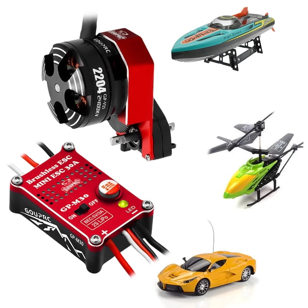 W/ Transmisión Y 30A SCOP Sin Escobillas 2204 2400KV Ofunner para 1/24 RC Crawler Axial SCX24 Actualización