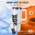 thumbnail image 4 of Wishtime Racing Stainless Steel Tumbler with Handle and Straw Lid for Water 40 oz for Car Reusable, 4 of 8