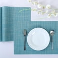 thumbnail image 6 of Uxcell Heat Resistant Removable Table Woven Placemats Blue 4Pack, 6 of 6