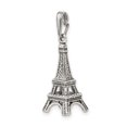 thumbnail image 5 of Sterling Silver Eiffel Tower Pendant Necklace for Women with Paris Landmark Design, France Travel Charm, Romantic French Jewelry, Parisian Style Accessory, 5 of 7