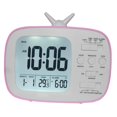 thumbnail image 2 of Reloj despertador LCD Reloj inteligente sensible para estudiantes Reloj despertador digital multiusos Rosado Baoblaze Reloj despertador electrónico con pantalla LCD, 2 of 7