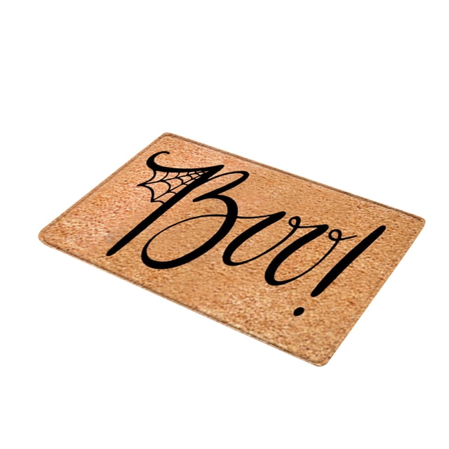 CEHVOM Halloween Door Mat Cartoon Floor Mat Hallway Kitchen Foot Mat Soft Non-slip