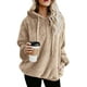 thumbnail image 1 of Sudaderas con capucha difusas para mujer, suéter con bolsillos extragrandes y acogedores, sudadera con capucha, sudaderas con capucha de lana atlética Zhivalor LRWJ211-20, 1 of 6