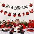 thumbnail image 2 of Ladybug Baby Shower Decorations Lady Beetles Gender Reveal It’s A Little Lady Banner Ladybug Garland Red and Black Party Supplies for Girls, 2 of 5