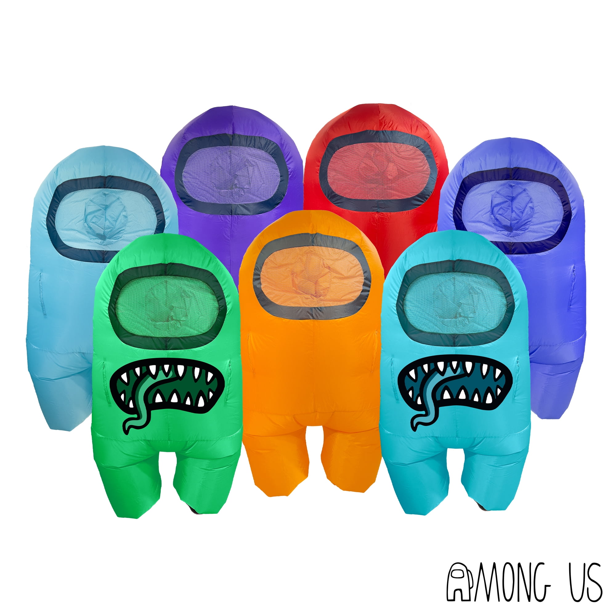 Among Us Inflatable Halloween Fantasy Costumes, Child One Size Blue