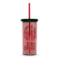 thumbnail image 5 of Coca Cola Santa Hoildays 20oz. Plastic Tall Cold Cup w/ Lid and Straw, 5 of 5