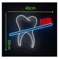 thumbnail image 2 of Letrero De Neón Para Dientes, Luz Decorativa Para Clínica Dental, Diente Y Cepillo, Lámpara De Consultorio Dental, Atenuador USB, 2 of 3