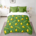 thumbnail image 3 of Castle Fairy Yellow Lemon 7-Piece Twin Bedding Sets,Fresh Fruit Bedding Comforter Set,Botanical Plants Breathable Sheet Sets,Super Cozy Tropical Room Decor,Reversible, 3 of 8