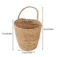 thumbnail image 3 of Gumesh Woven Hanging Basket,Wall-Mounted Storage Organizer with Handle for Kitchen,Small Hanging Wicker Basket for Bread Fruit Vegetable and Storage Home Decor, 3 of 6