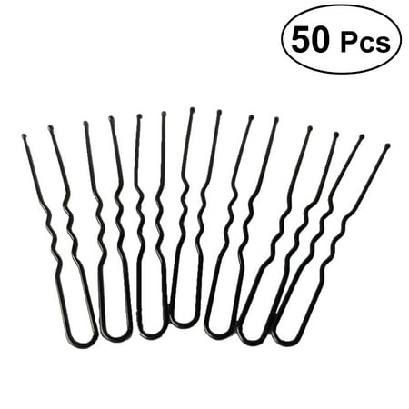 Bobby Hair Pins U Shaped Hair Pins Black Metal Hair Clips Buns for Girls and Women , Updo Hairstyles (Best Hairstyles For Sagging Jowls)