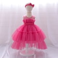 thumbnail image 1 of Vestido de niña Vestido de princesa Vestido de bebé de un año Vestido de niña de flores Vestido de niña con lazo de malla, 1 of 6