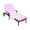 Pink, variant on Muka Cotton Beach Pool Lounge Chair Cover Terry Bath Towel with Side Pockets, 29" x 85"-Pink