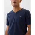 thumbnail image 4 of Remera GAP para hombre cuello V de algodón color azul marino XS, 4 of 4