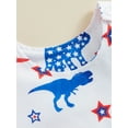 thumbnail image 5 of Coduop Independence Day Baby Jumpsuit Stars Stripes Sleeveless Romper for Newborn Infant Boy Girls, 5 of 8