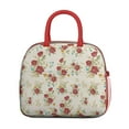 thumbnail image 2 of Lunch Bag Lunch Box for Women Reusable Insulated Lunch Cooler Bags,Large Capacity for Work Travel Picnic,Water-Resistant Pioneer Colorful Floral Lunch Tote Bag Gifts for Woman Mom Red, 2 of 6