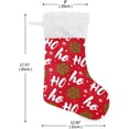 thumbnail image 2 of Santa Claus Santa Christmas Winter Christmas Stockings Snow Christmas Presonalized Large Stocking Sock, Set of 1 Xmas Party Winter Decor Candy Bag Family Holiday Gift, 17.7 Inch, 2 of 7