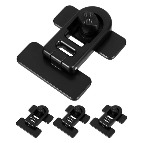 BESTYASH 4Pcs Easy Use Childproof Locks for Refrigerator Oven and Cabinets Black
