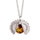 thumbnail image 1 of Nebulosa de oro paisaje cielo naranja Collar de girasol collar collar collar colgante, 1 of 3