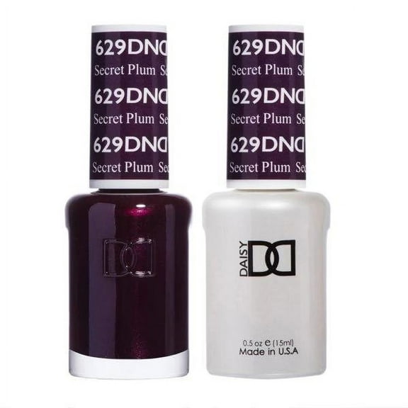 DND Nail Polish Gel & Matching Lacquer Set Duo 629 Secret Plum