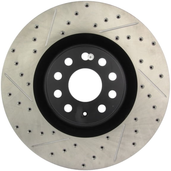 StopTech 09 VW Passat CC / 06-09 Passat Slotted & Drilled Right Front Rotor Fits select: 2008 VOLKSWAGEN R32, 2006-2008 VOLKSWAGEN PASSAT