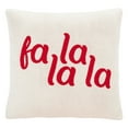 thumbnail image 3 of SAFAVIEH Carols Pillow, 20" x 20", Red, 3 of 6
