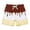 Brown, variant on Adult Ice Print Performance Shorts, Lightweight Summer Bottoms, Everyday Sports Activities, Training Wear