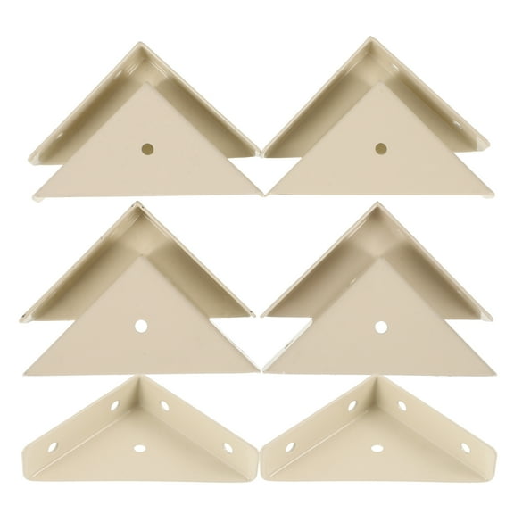 10 Pcs Fixed Corner Code Angle Brackets for Wood Connector Metal Cold Rolled Steel