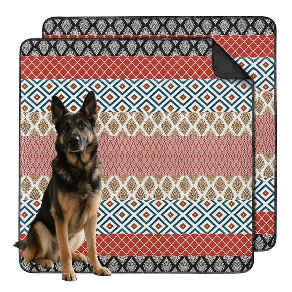 Extra Large Washable Dog Pee Pads, 48x48 Reusable Potty Training Pads with Secure Non-Slip Grip, Leak-Proof for Indoor Use on Hardwood Floors and Pet Crates