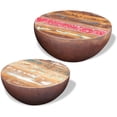 thumbnail image 2 of vidaXL Two Piece Bowl Shaped Coffee Table Set Solid Reclaimed Wood, 2 of 5
