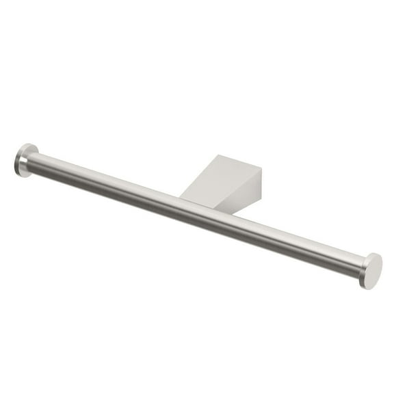 Gatco 4733A Bleu Double Toilet Paper Holder, Satin Nickel