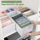 thumbnail image 2 of Organizador de armario para ropa interior, caja de almacenamiento plegable, divisores de cajón, calcetines, 7 rejillas, 2 of 4
