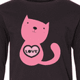 thumbnail image 4 of Inktastic Love Cat 2 Long Sleeve Youth T-Shirt, 4 of 5