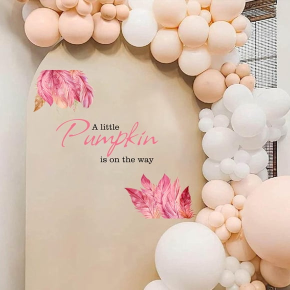 Calcomanía para baby shower de Balloon Capiont con forma de calabaza
