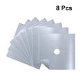 thumbnail image 2 of 8pcs Useful Stove Burner Covers Practical Gas Range Protector Reusable Hob Stovetop Liners Clean Mat Pad (Silver), 2 of 9
