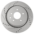 thumbnail image 3 of TRQ Rear Performance Brake Rotors Set Premium G-Coated Fits Select 2008-2013 INFINITI G37 2014-2015 Q60, 3 of 6