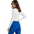 thumbnail image 4 of HeedFit Women’s Long Sleeve Underscrub Tee, Soft Stretch Breathable 3-Pack, m, White, 4 of 5
