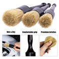 thumbnail image 4 of 3 Detail Brush Set Multi Purpose Different Size Detail Cleaner Brushes for Air Conditioner Lug Nut Wheel Interior Exterior Zulema Cepillo para detalles de automóviles, 4 of 8