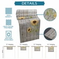 thumbnail image 6 of You Are My Sunshine Table Runner 48 Inches Long Farmhouse Dress Scarves, Yellow Sunflowers Cute Bees Heart Retro Wood Dining Tablerunner for Coffee Table/Kitchen Island/Party Décor, 13" x 48", 6 of 8