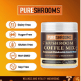 thumbnail image 7 of PureShrooms Instant Mushroom Coffee – Focus & Think | Lion’s Mane & Turkey Tail Extracts | Brain Support for Focus, Memory, Mood & Clarity | Low Acid | 70g, 7 of 7