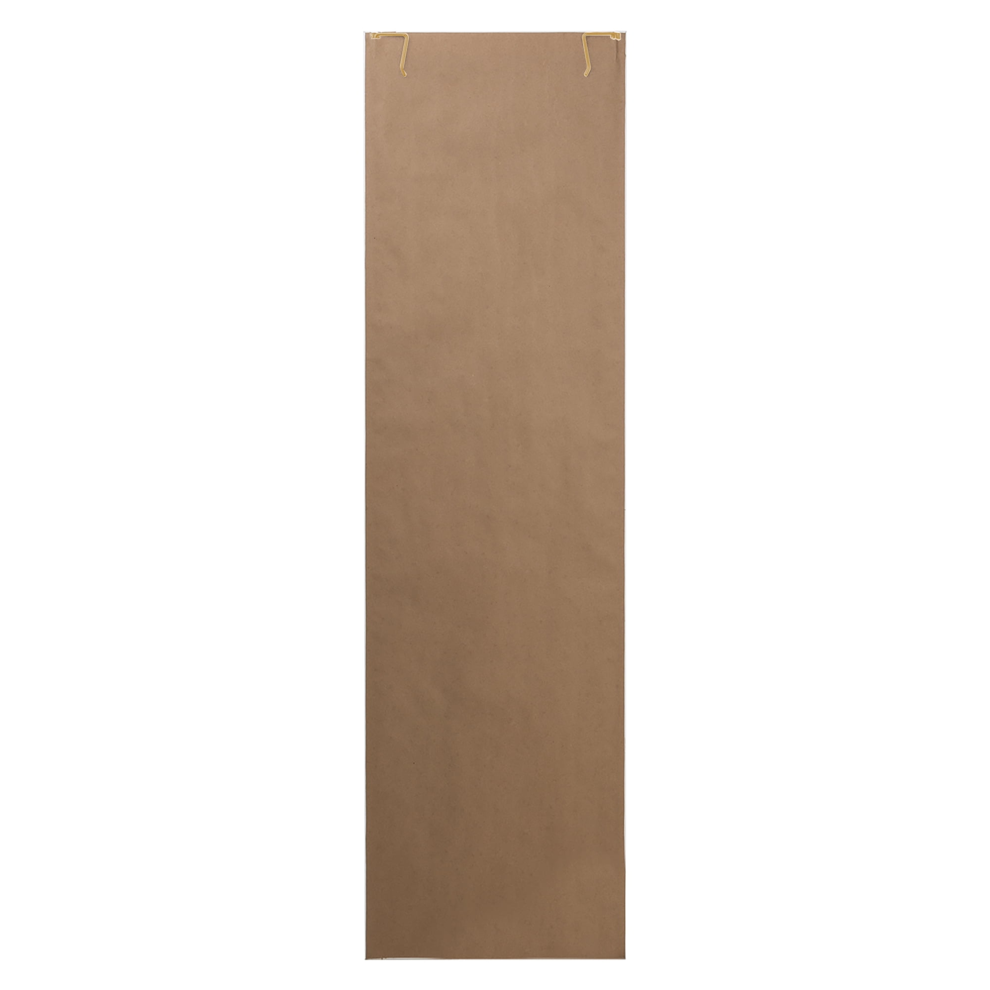 Mainstays Over-the-Door Rectangular Mirror, Gold, 14.25 in x 50.45 in