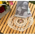 thumbnail image 4 of 2Pack Retro Lace Placemats, French Crochet Doilies, Handmade Embroidered Table Mats, 12x16 in Place Mats Cup Mat (Gray Camel), 4 of 8